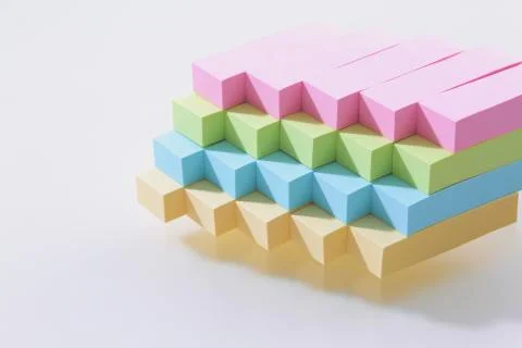 Post-it notes Stockfoto's