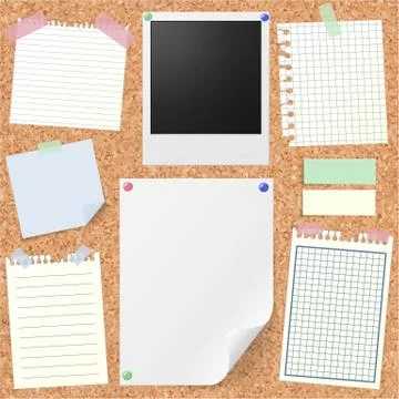 Post-it set Stock Illustration