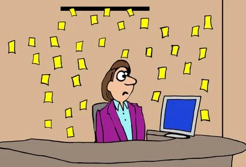 Post it storm イラスト素材