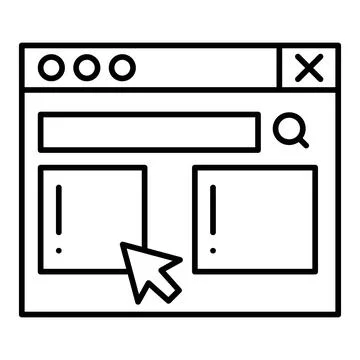 Post Line Icon Stock Illustration