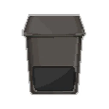 Post mailbox letter pixel art vector illustration Stock Illustration