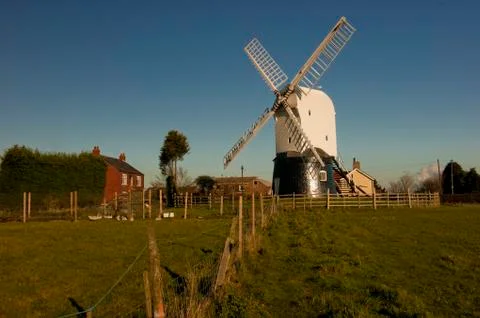 The post mill, wrawby. Stock Photos