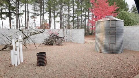 Post-Modern Courtyard Stock Footage 40815067