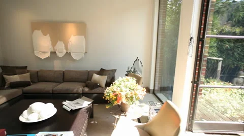 Post-Modern Living Area Stock Footage 40804118