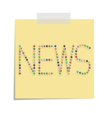 Post news Illustrazione stock
