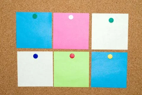 Post a note clipping path Stock Photos