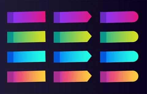 Post note paper. Sticky colored notes. Vector illustration. Stockillustratie