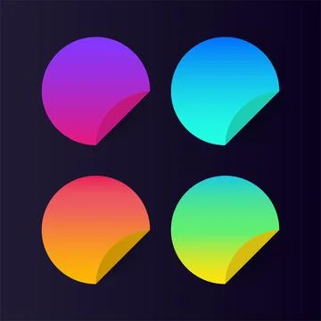 Post note paper. Sticky colored notes. Vector illustration. 库存插图