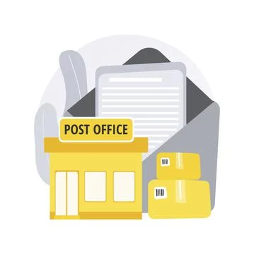 Post office abstract concept vector illustration. 스톡 일러스트
