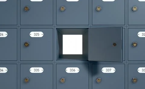 Post Office Boxes 스톡 일러스트