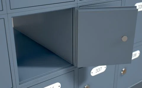 Post Office Boxes Stock Illustration