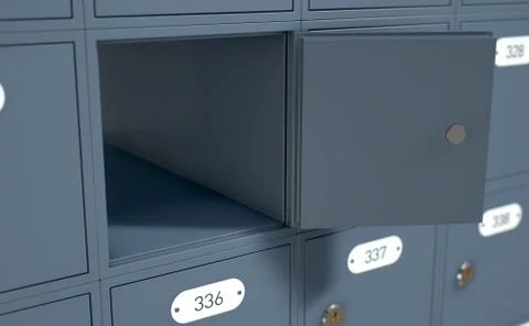 Post Office Boxes 스톡 일러스트