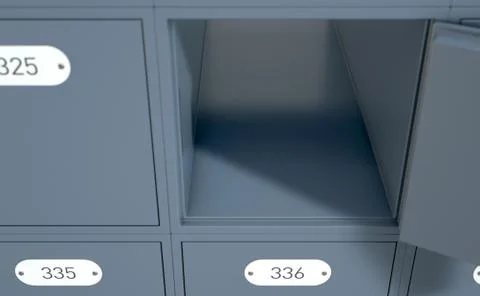 Post Office Boxes 스톡 일러스트