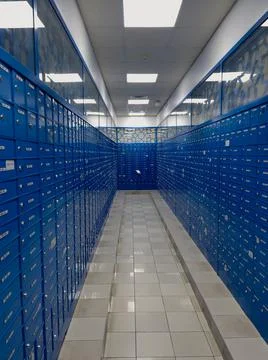 Post office boxes Stock Photos