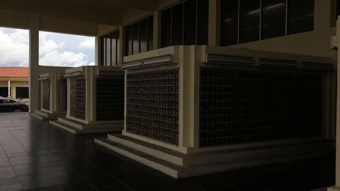 Post Office Building in Freeport Downtown District, Grand Bahama Stock Footage 94567552