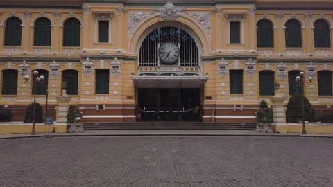 Post Office (Buu Dien), Saigon, Ho chi minh, Vietnam. Stock Footage 115065449