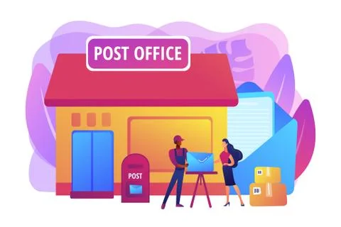 Post office concept vector illustration 스톡 일러스트