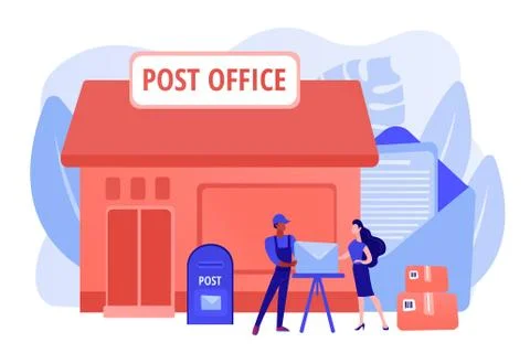 Post office concept vector illustration Illustration
