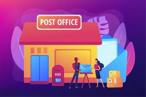 Post office concept vector illustration Illustration