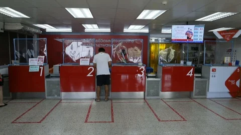 Post Office in Coronavirus Time Stock Footage 128184583