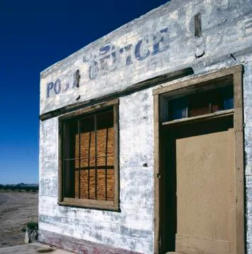 Post office in ghost town Stock Photos