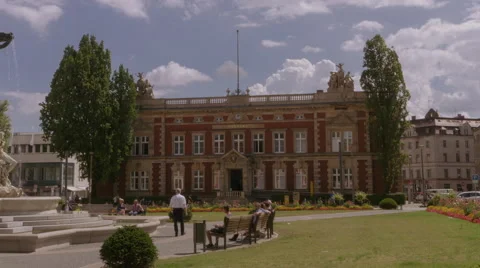 Post Office Görlitz Hyperlapse Vídeos de archivo 61385958