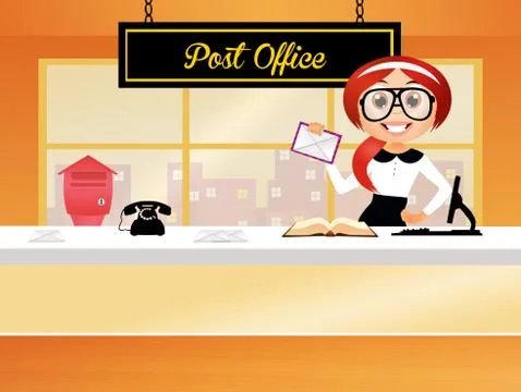 Post office Stock Illustration