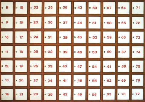 Post office mail boxes Stock Illustration