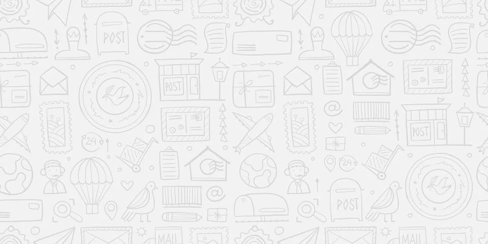 Post Office. Seamless Pattern for your design Illustration