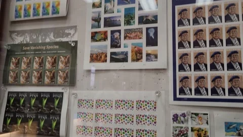 Post Office Stamps USPS Video stock 237272432