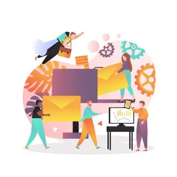Post office vector concept for web banner, website page Illustration