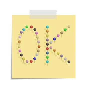 Post ok Stock Illustration