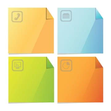 Post paper Stock Illustration