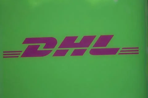 Post parcel dhl express  logo Stock Photos