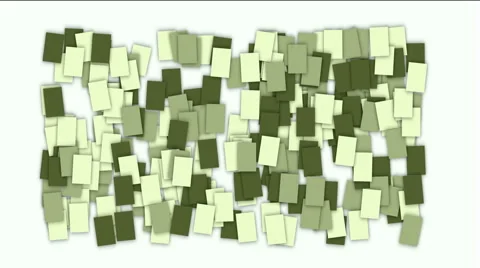 Post paste square block card notes business paper geometry data information. Stock Footage 5500635