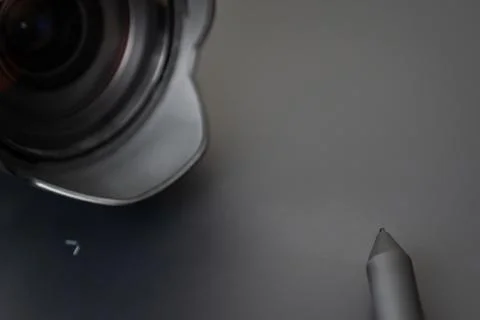 Post-processing with a stylus, a graphics tablet - Photography Stock Photos