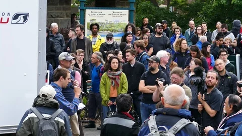 Post protest speech Video stock 92441187