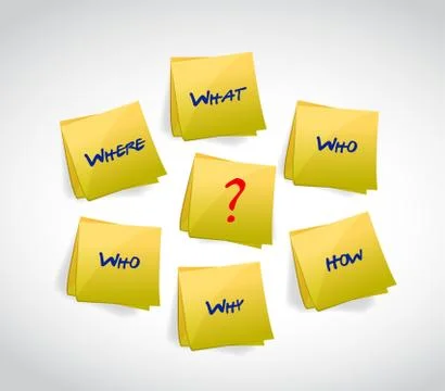 Post questions concept illustration design over white Stock Illustration