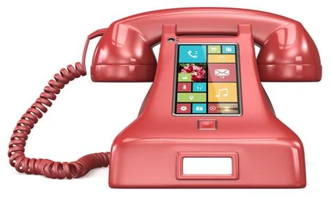 Post retro telephone. Stock Illustration