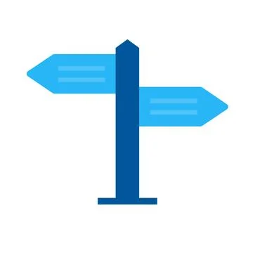 Post-Sign Stock Illustration