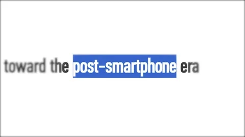Post-smartphone text search highlight on screen kinetic typography animation Vídeo Stock 335783086