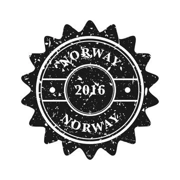 Post stamp, label or badge. Grunge imprint and postmark with text. Brown vintage Stock Illustration