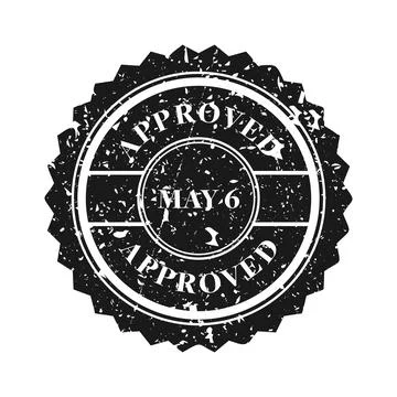Post stamp, label or badge. Grunge imprint and postmark with text. Brown vintage Stock Illustration