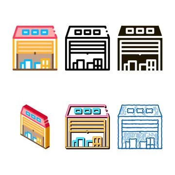 Post stock postal transportation styles company icon vector Stock Illustration