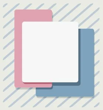 Post-style card Stock Illustration