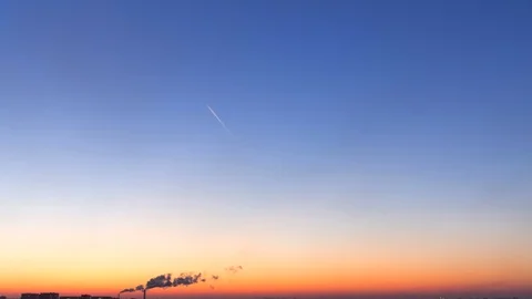 Post sunset skyline 2019-11-21 ProRes422HQ 4KUHD 29.97 Stock Footage 125243255