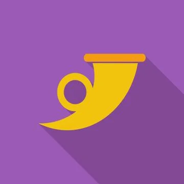 Post symbol single icon Stock Illustration