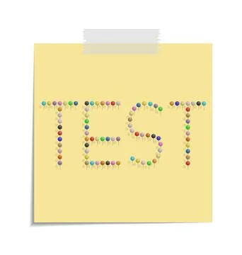 Post test Stock Illustration