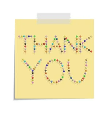 Post thank you Stock Illustration