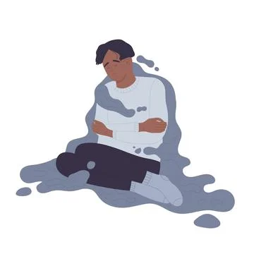 Post traumatic stress problem 库存插图